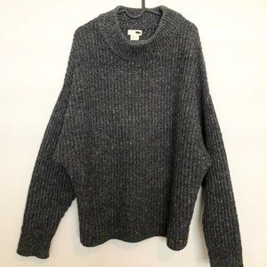 Levi's Dolman Sleeve Mock Neck Wool Oversized Sweater